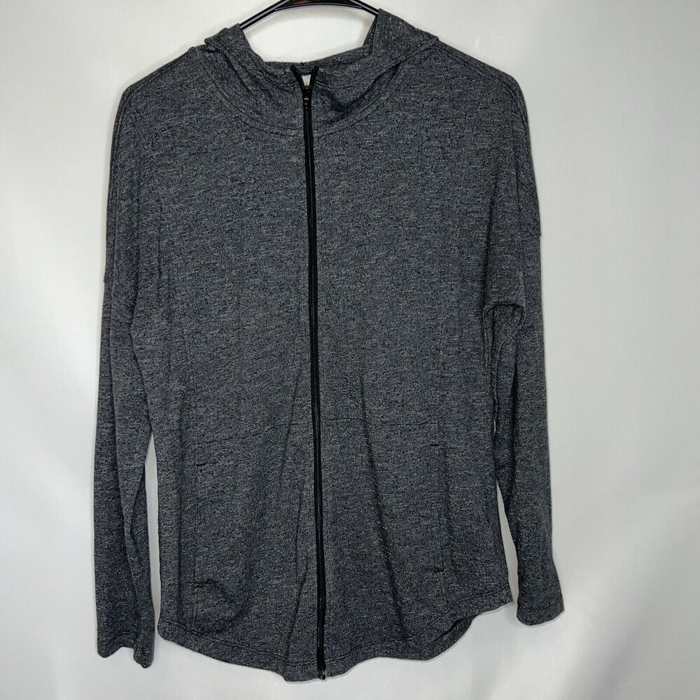 Columbia Hoodie Womens Medium Pullover Hooded Grey Omni-Shade Lightweight